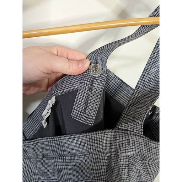 Abercrombie & Fitch Gray Plaid Square Neck Mini Dress - Size S - Picture 7 of 9